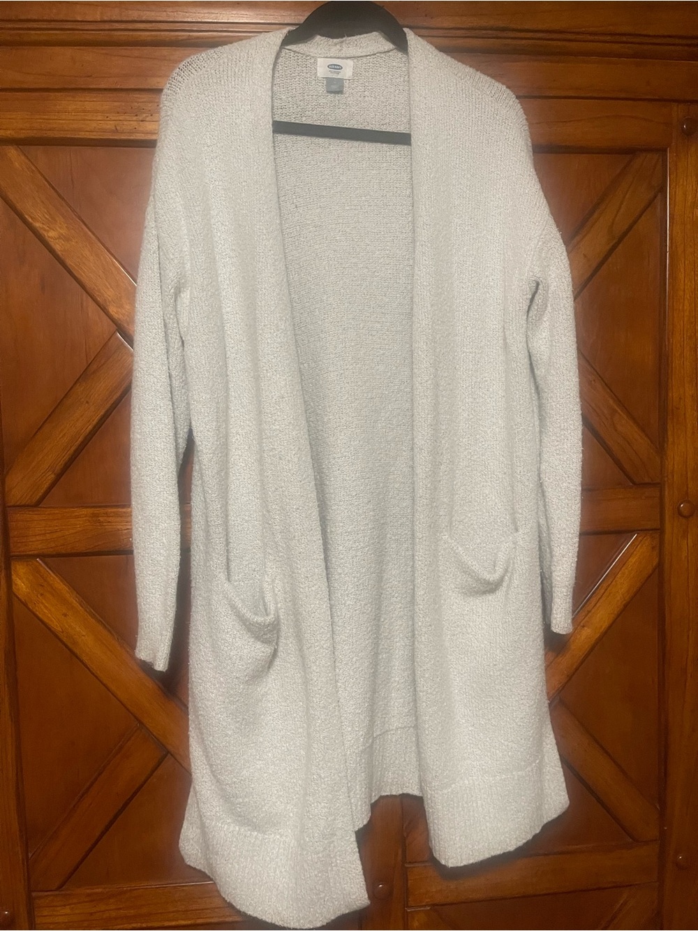 Old Navy White Open-Front Duster Cardigan